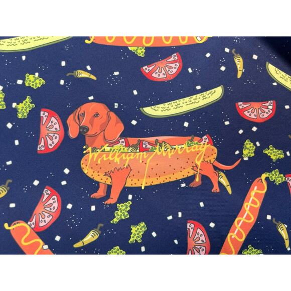 William Murray Hot Doggin’ Hot Dog Weiner Dog Novelty Golf Polo Shirt Size Small - Picture 8 of 14